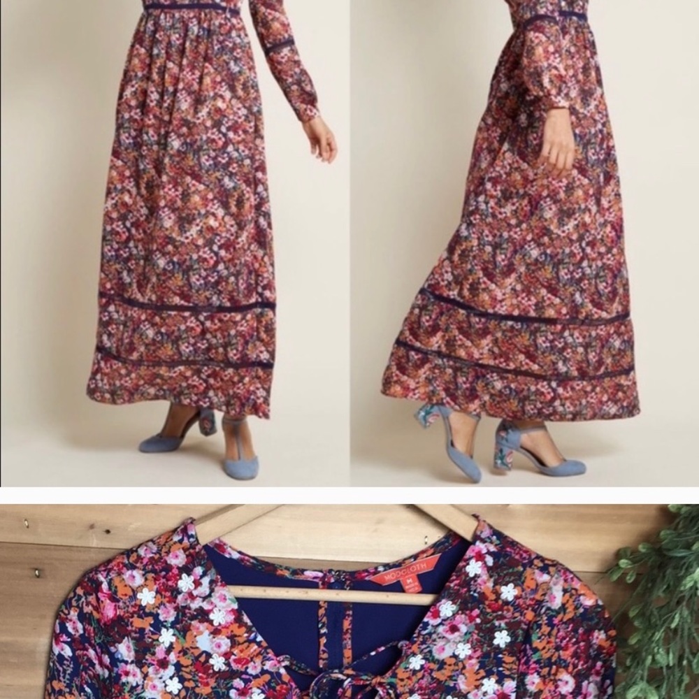 ModCloth XL maxi floral dress